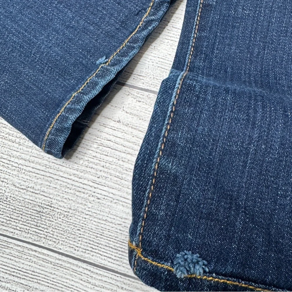 J Brand Women's Jeans Cigarette Leg Low Rise Stretch‎ Ink Dark Denim Size 25